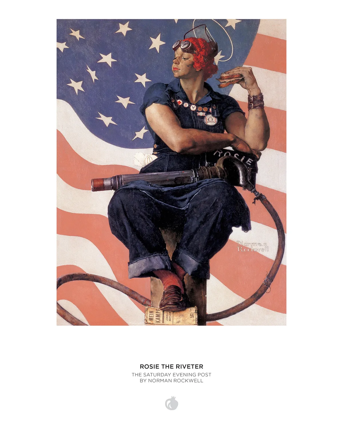 Pomegranate Norman Rockwell Rosie the Riveter puslespil 500