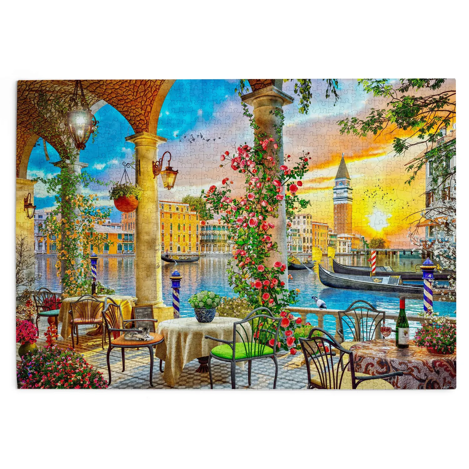 House of Puzzles Venice View puslespil 1000 brikker solnedgang