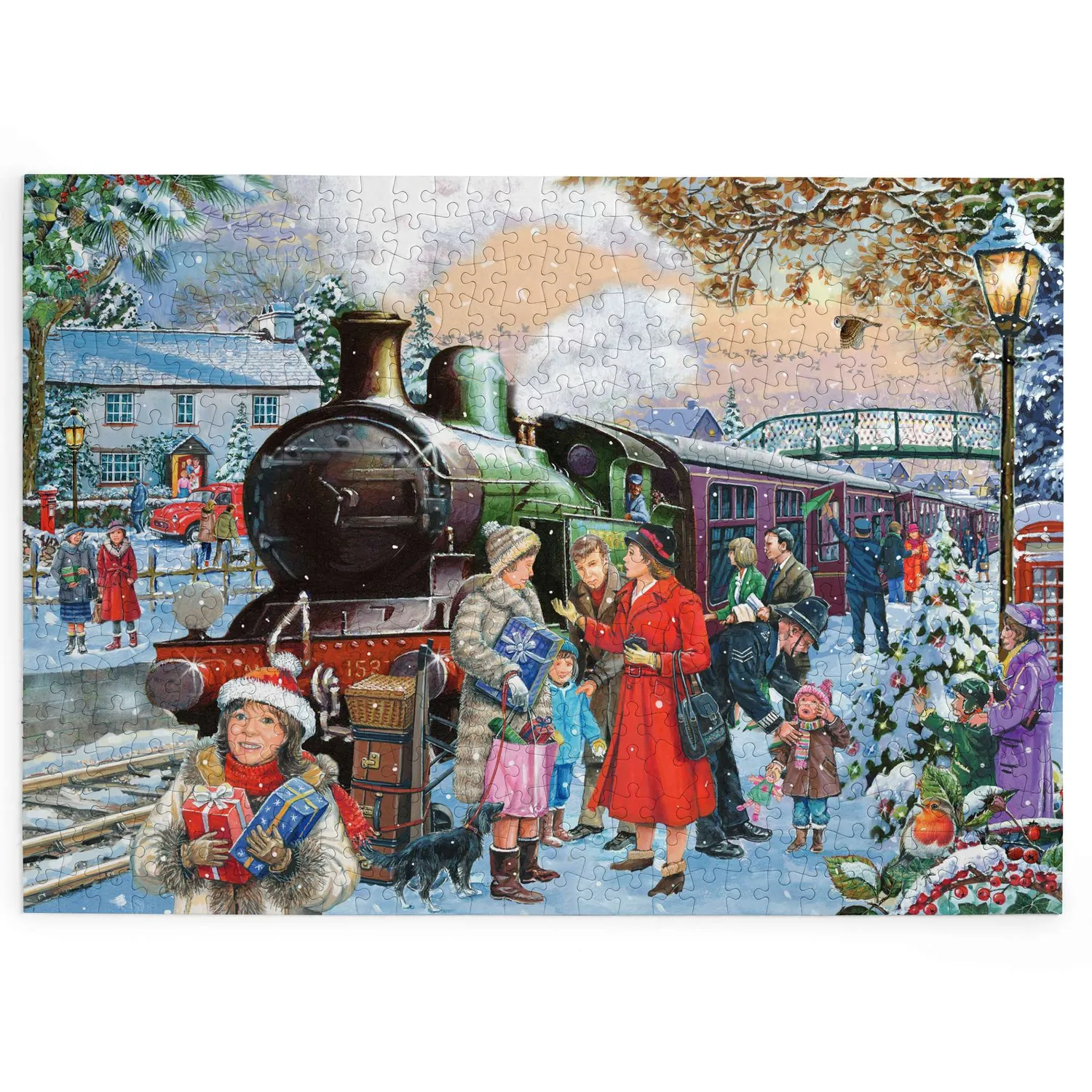 House of Puzzle BIG 500 Home for Christmas puslespil 500 brikker jul