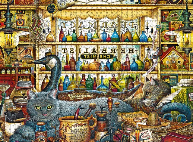 Buffalo Games Wysocki Elmer and Loretta puslespil 1000 brikker katte