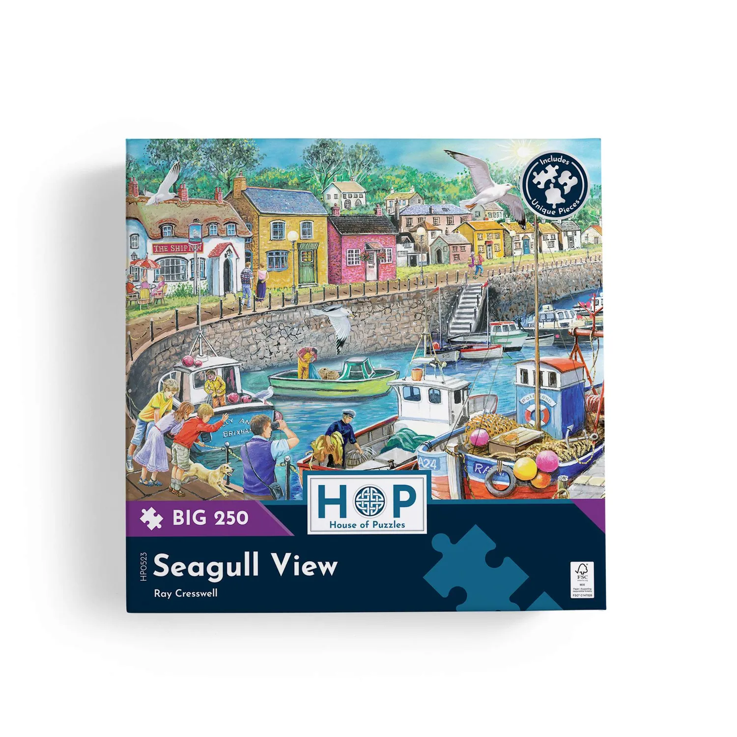 House of Puzzles Seagull View puslespil BIG 250 kyst XL