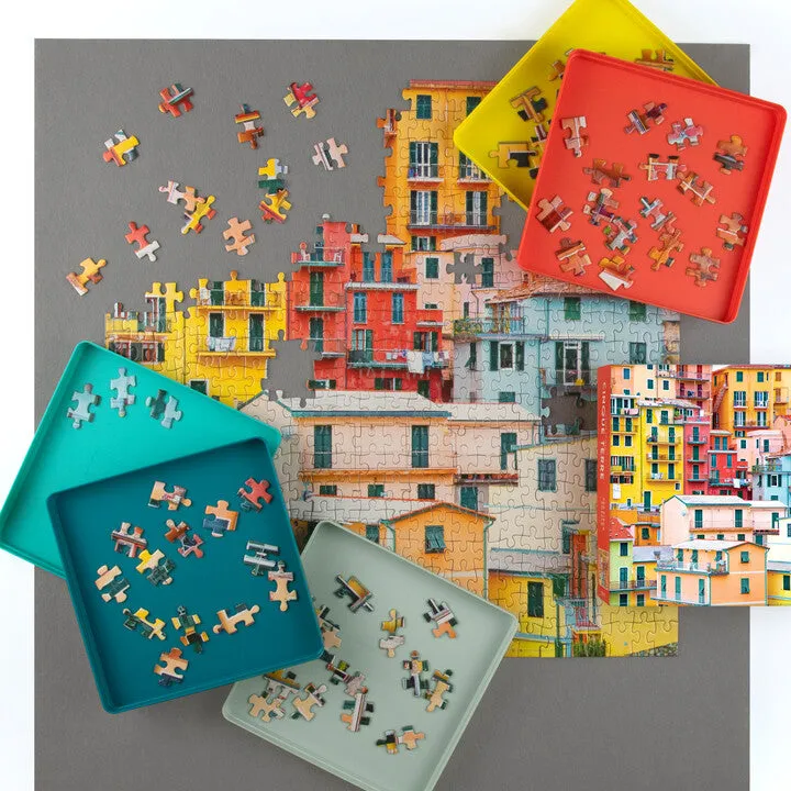 Good Puzzle Co sorteringsbakker puslespil 6 stk med låg