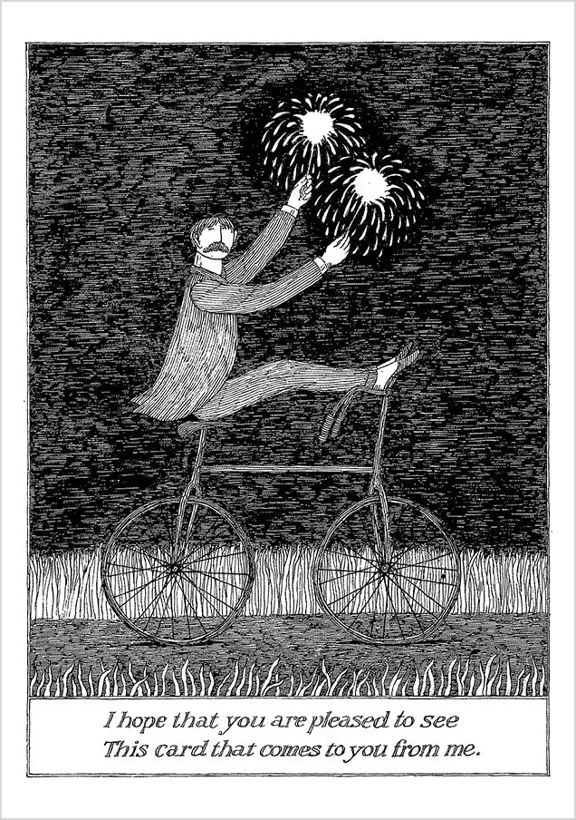 Pomegranate Gorey Pleased to See kort humoristisk