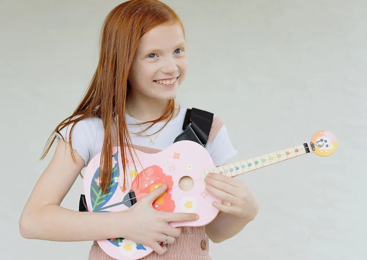 Buffalo Games Tinkertar Pink Floral børneguitar 1-strenget