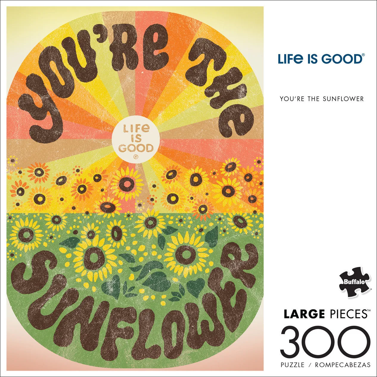 Buffalo Games Life is Good Youre the Sunflower puslespil 300 solsikke
