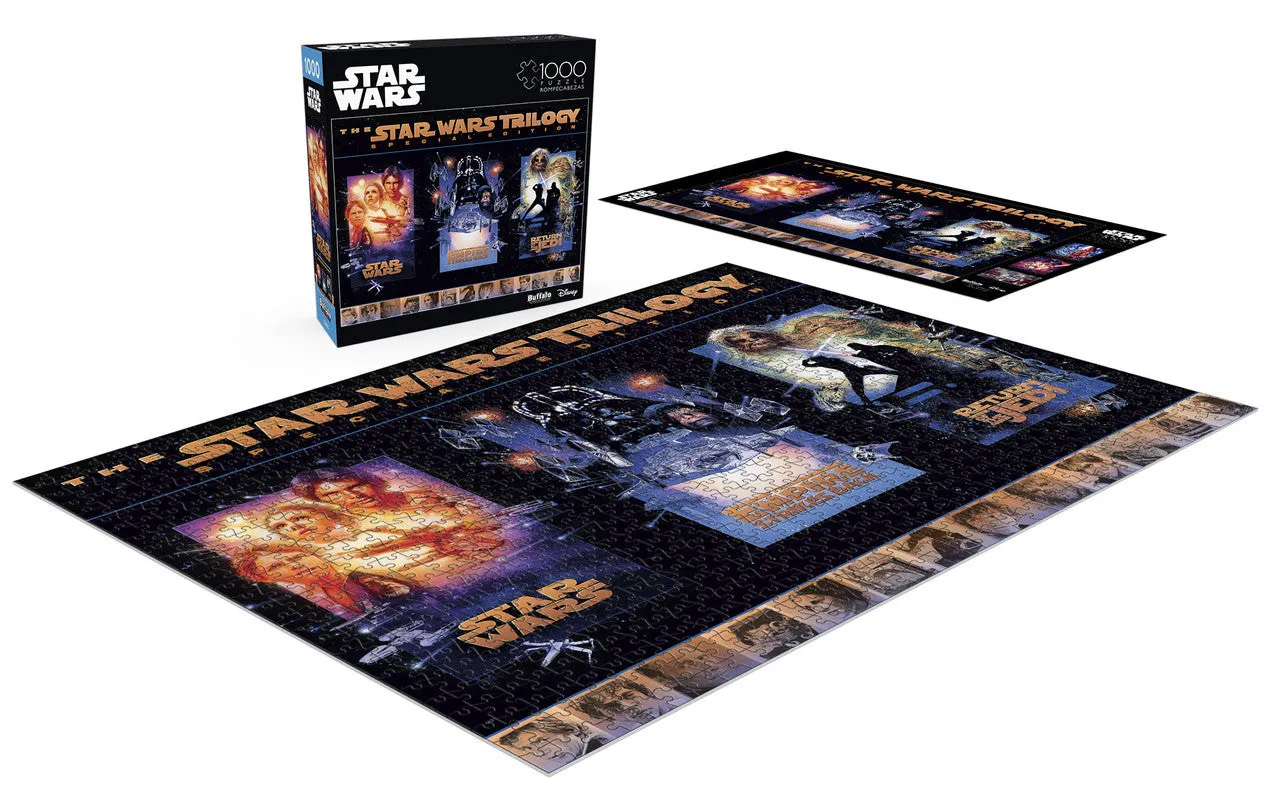Buffalo Games Star Wars Trilogy puslespil 1000 brikker filmplakat