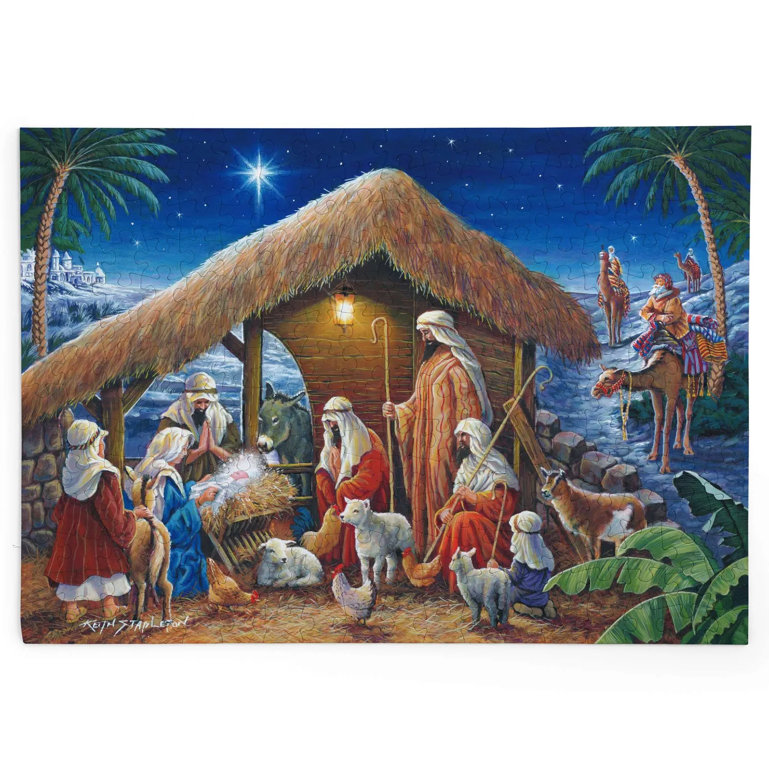 House of Puzzles Away In a Manger BIG 250 puslespil 250 brikker jul