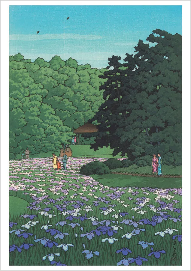 Pomegranate Kawase Hasui kortæske 20 kort landskab