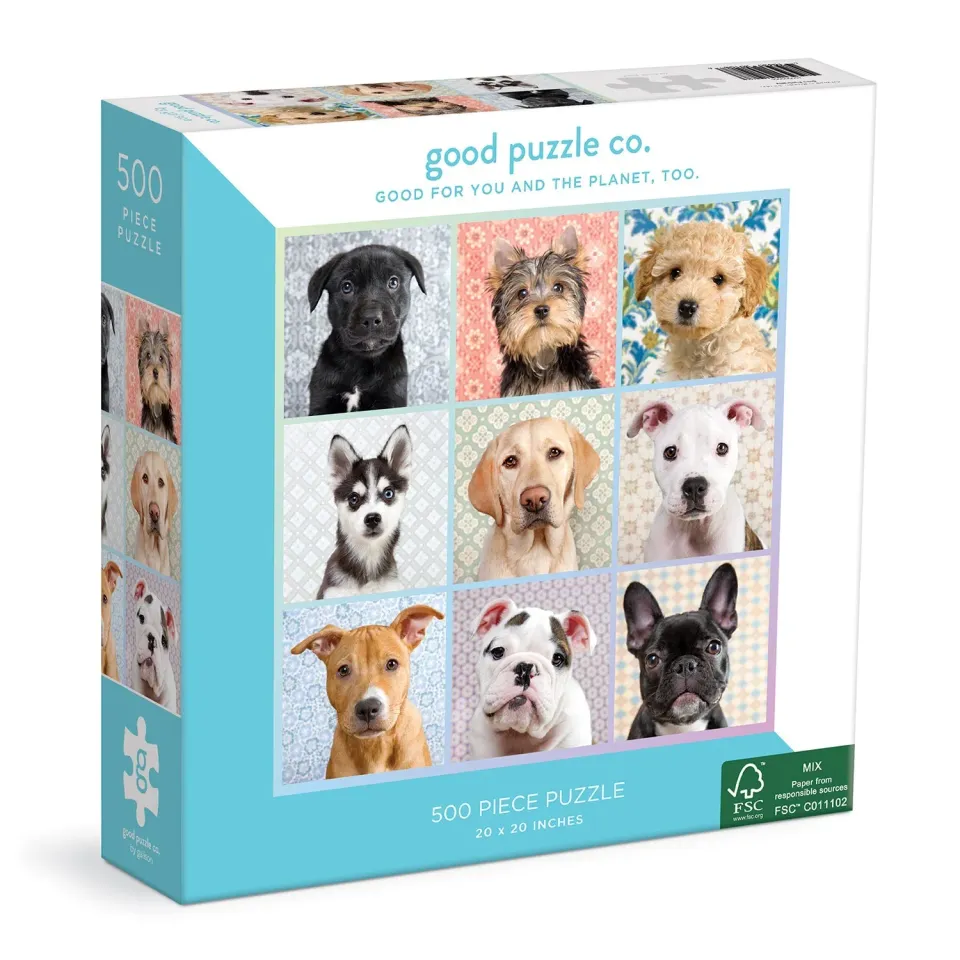 Good Puzzle Co. Dog Portraits 500 brikker puslespil hunde