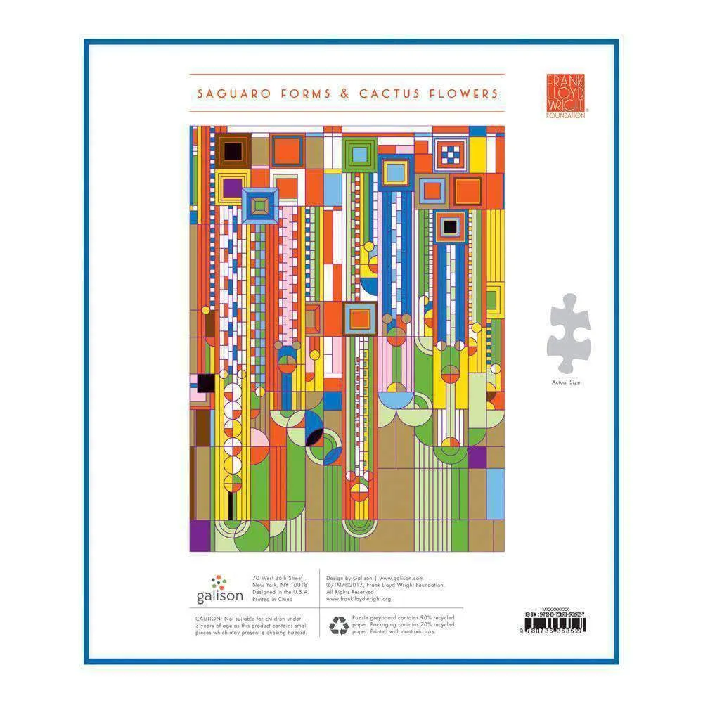 Good Puzzle Co. Frank Lloyd Wright Saguaro puslespil 1000 brikker folie
