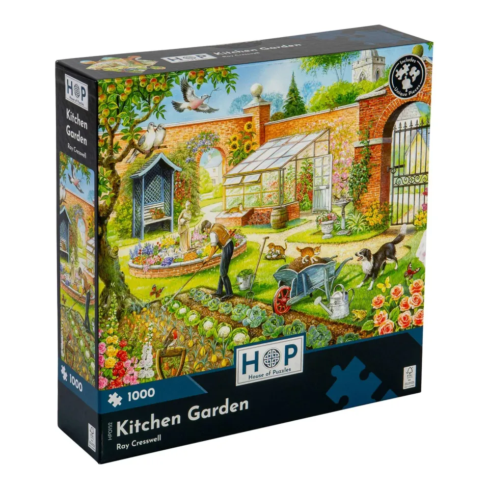 House of Puzzle Kitchen Garden puslespil 1000 brikker have