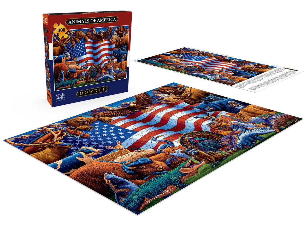 Buffalo Games Eric Dowdle Animals of America puslespil 300 brikker XL