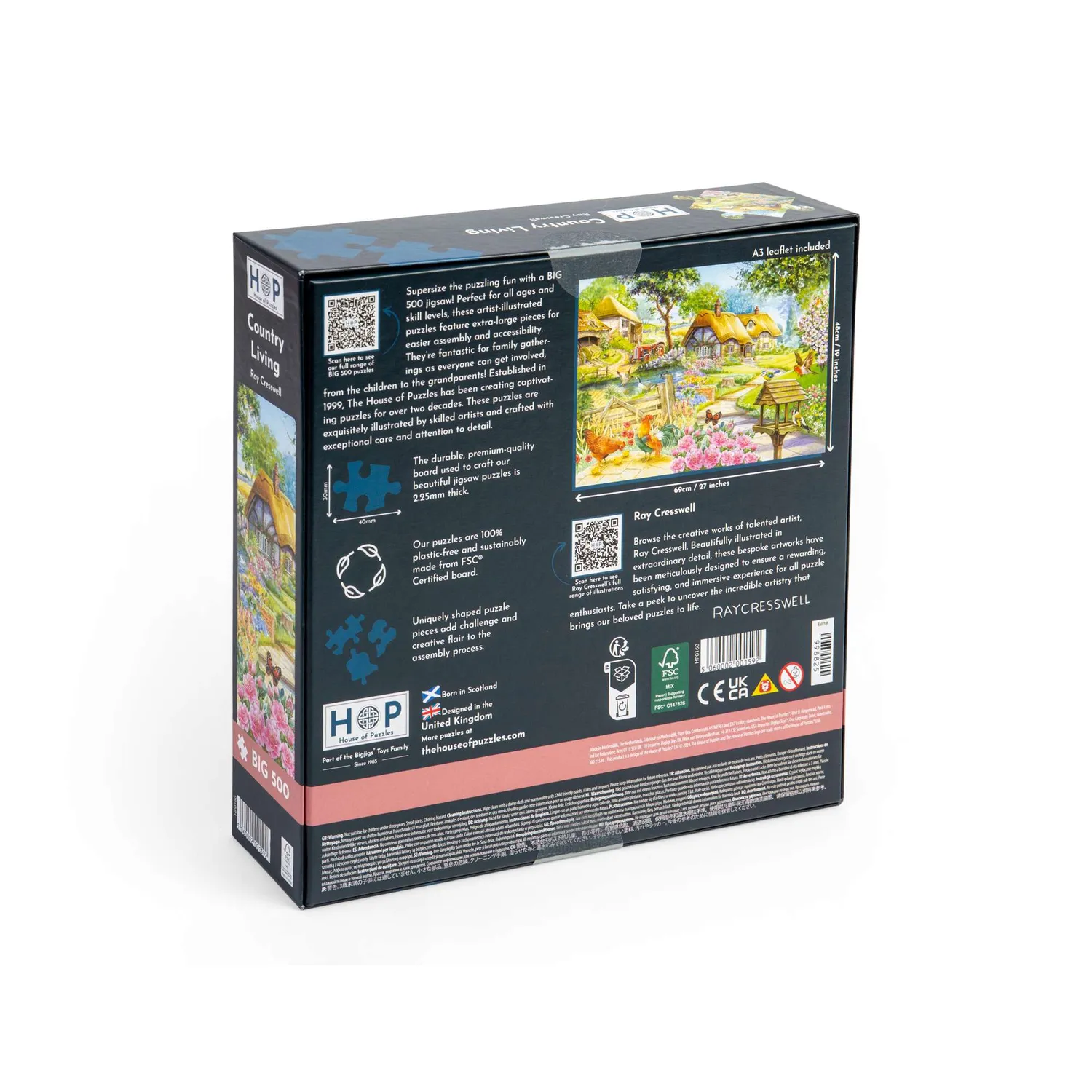 House of Puzzles BIG Country Living puslespil 500 store brikker