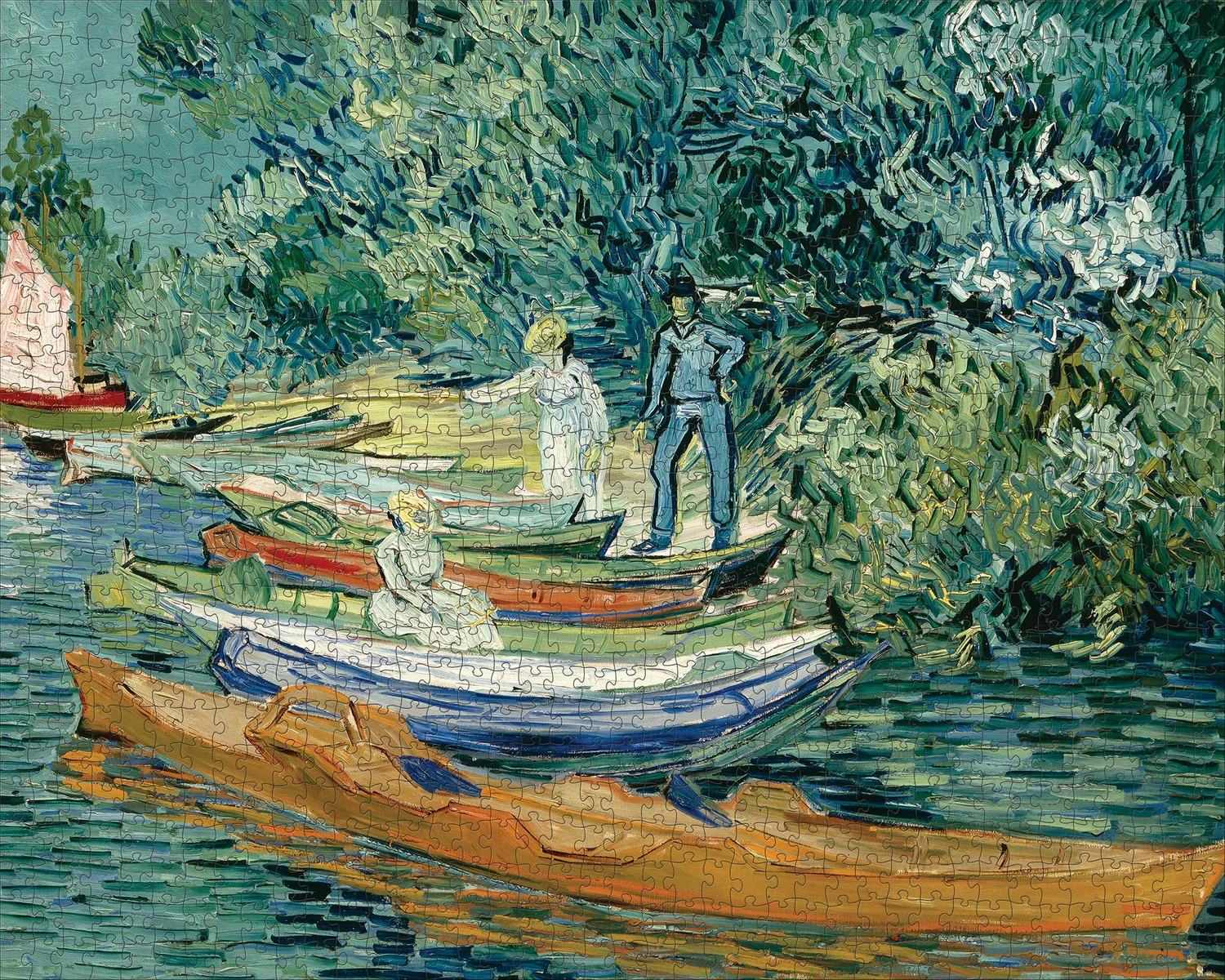 Pomegranate Van Gogh Bank of the Oise at Auvers puslespil 1000 brikker