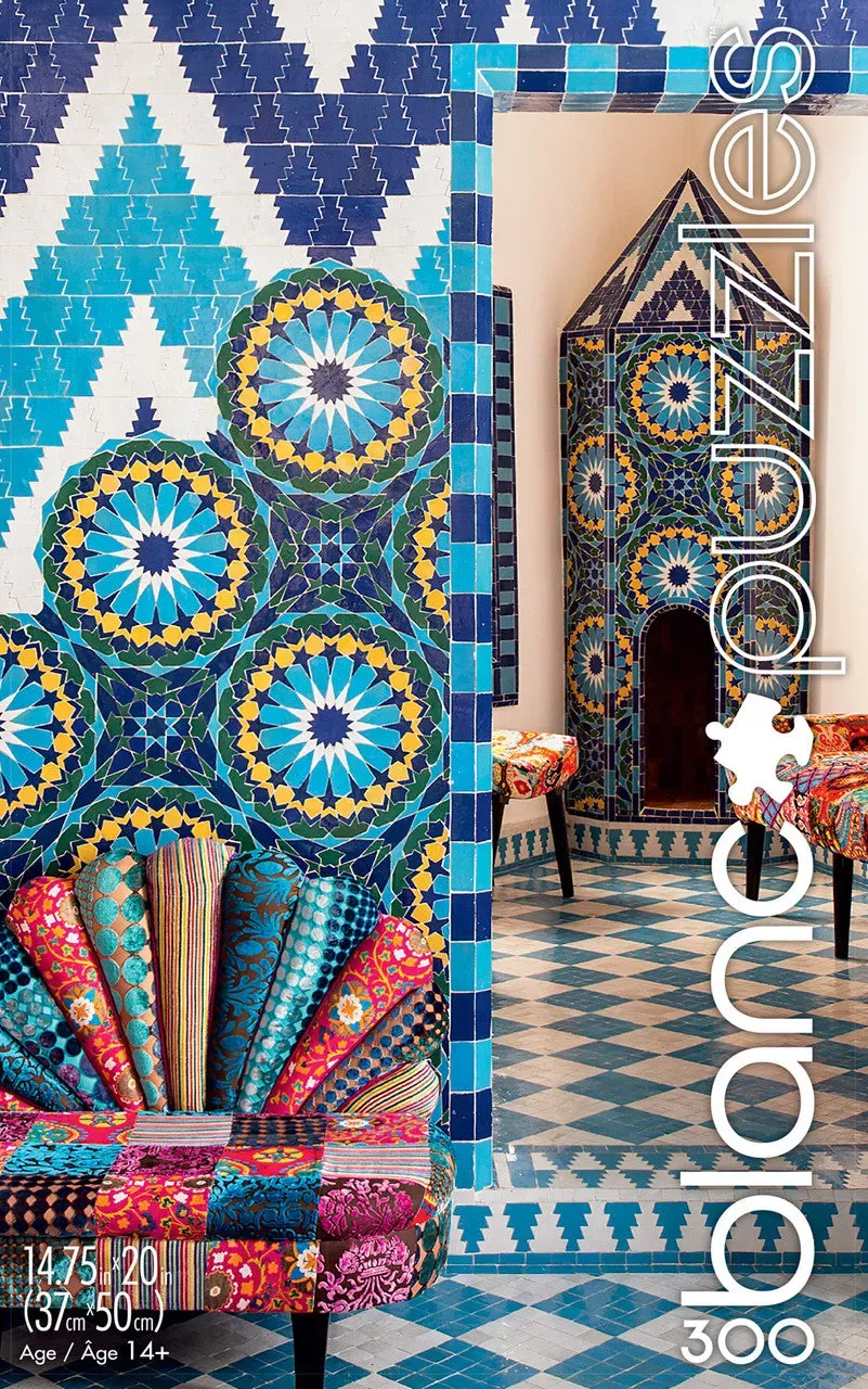 Blanc Moroccan Tiles puslespil 300 brikker flisemønster