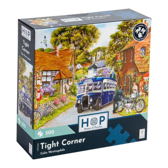 House of Puzzles Tight Corner puslespil 500 brikker illustration
