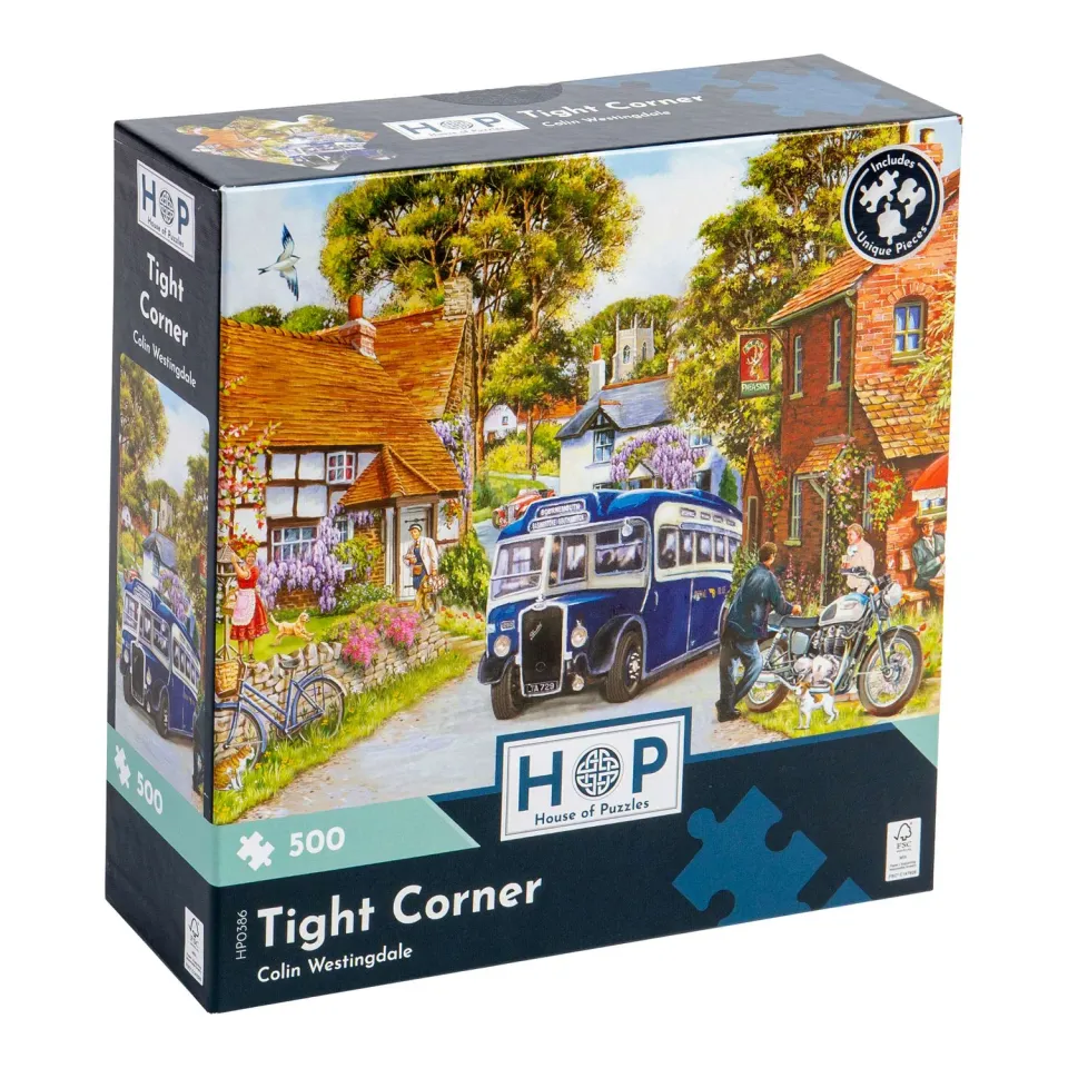 House of Puzzles Tight Corner puslespil 500 brikker illustration