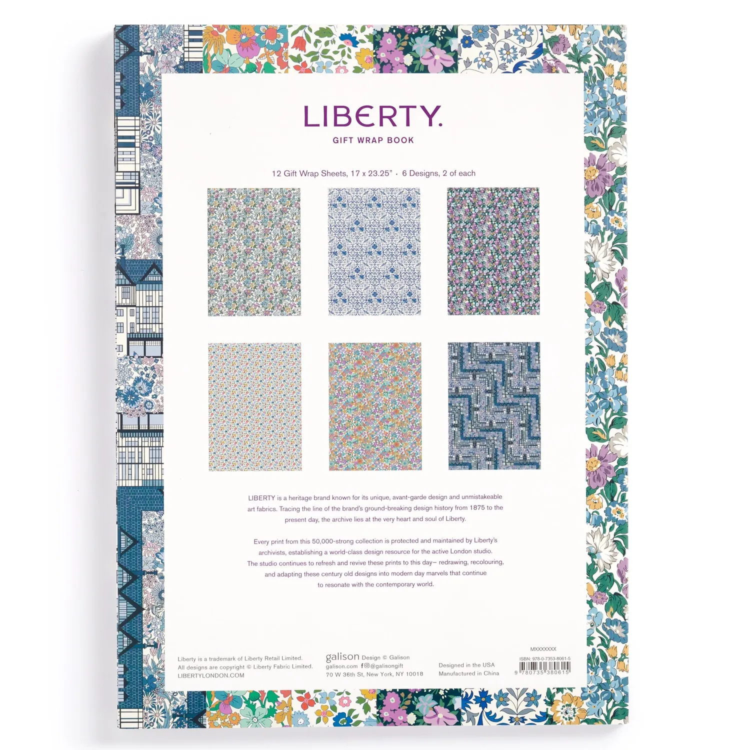 Good Puzzle Co. Liberty Gift Wrap Book gavepapir 12 ark