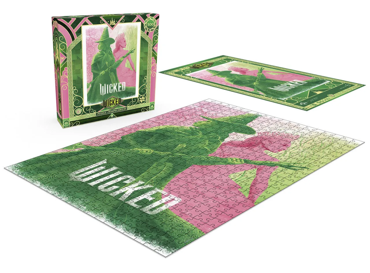 Buffalo Games Wicked Pink Goes Good with Green puslespil 500 brikker