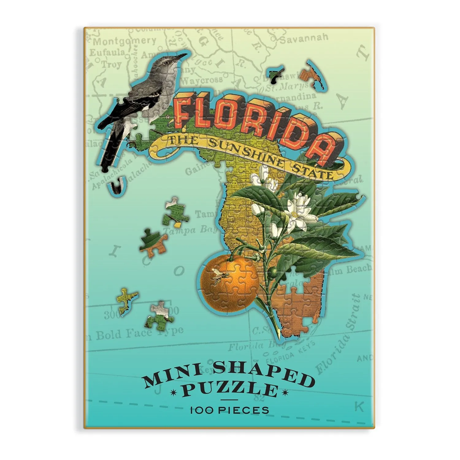 Galison Wendy Gold Florida puslespil 100 brikker mini