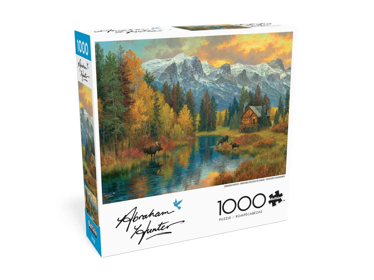 Buffalo Games Abraham Hunter Canadian Rockies puslespil 1000 brikker elge