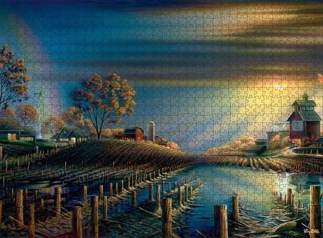 Buffalo Games Terry Redlin After the Storm puslespil 1000 brikker sø