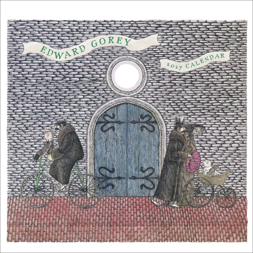 Pomegranate Edward Gorey 2027 vægkalender humor