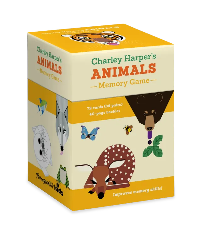 Pomegranate Charley Harper Animals huskespil 36 par