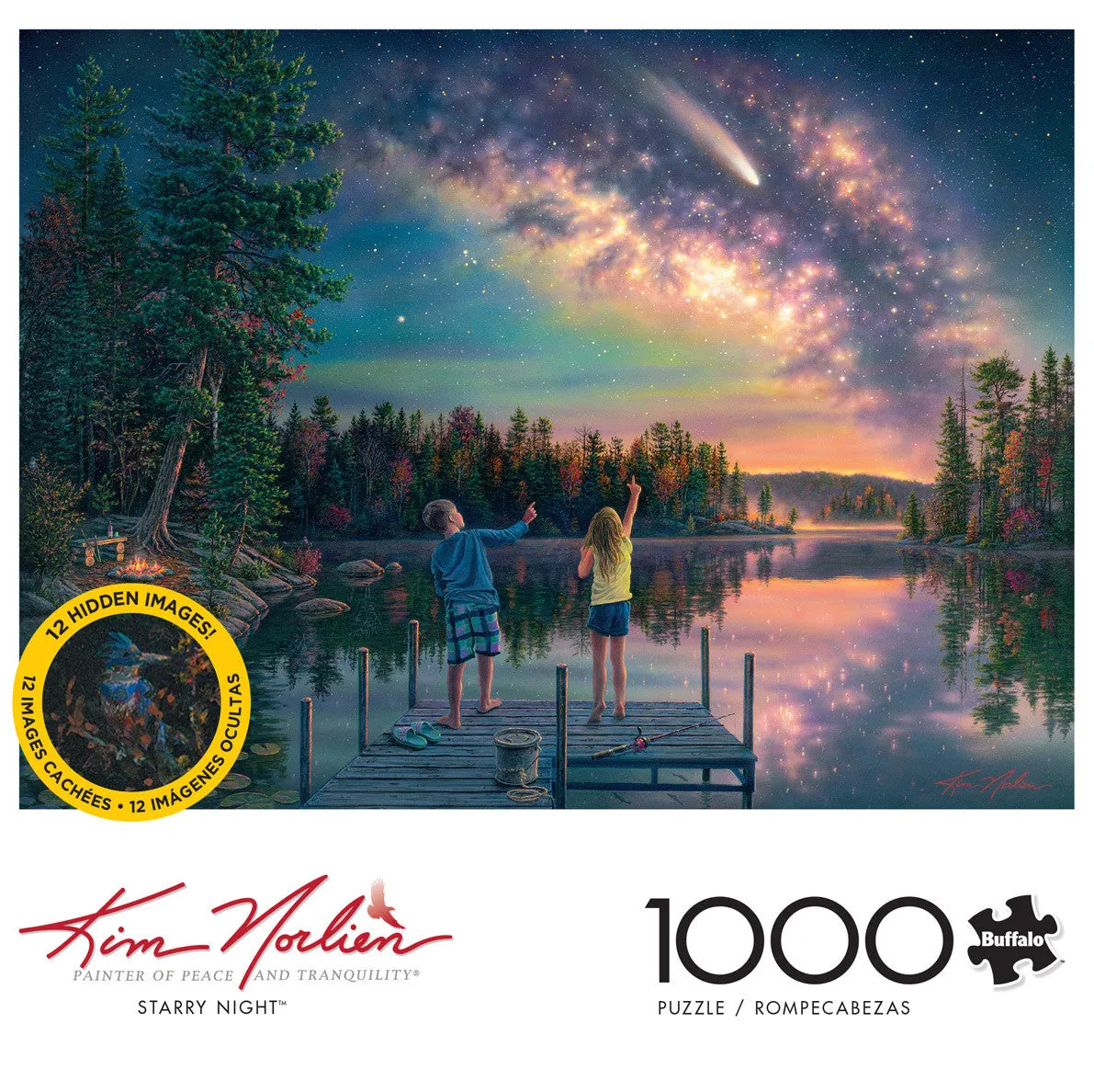 Buffalo Games Kim Norlien Starry Night puslespil 1000 brikker stjerner