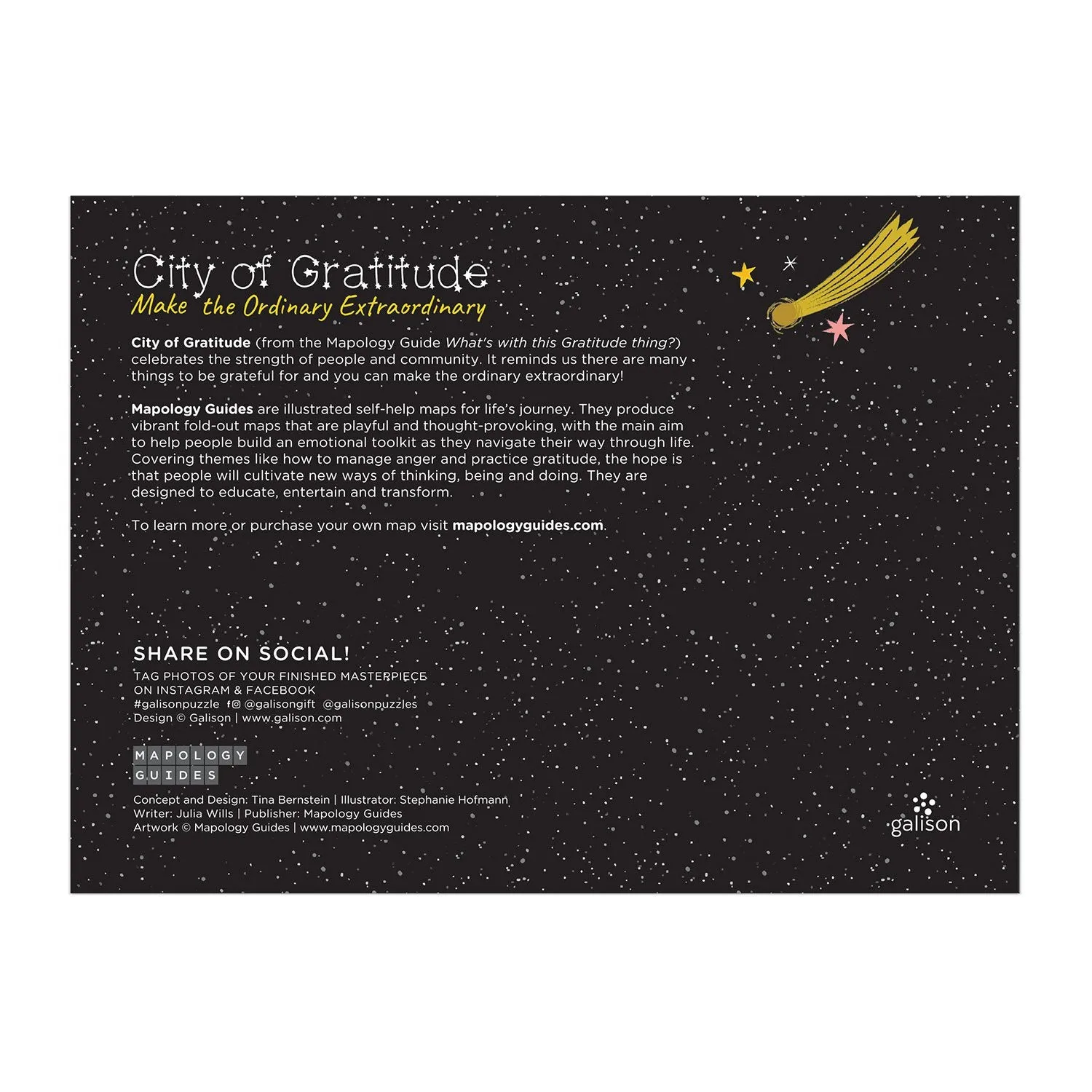 Galison City of Gratitude puslespil 1000 brikker bymotiv