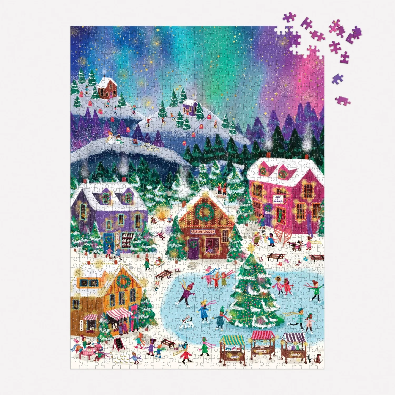 Good Puzzle Co. Joy Laforme Northern Lights puslespil 1000 foil