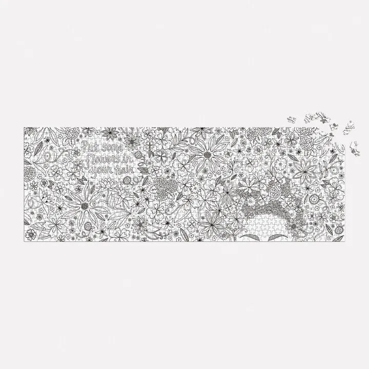 Andrea Pippins Flowers puslespil 1000 brikker malebog panorama