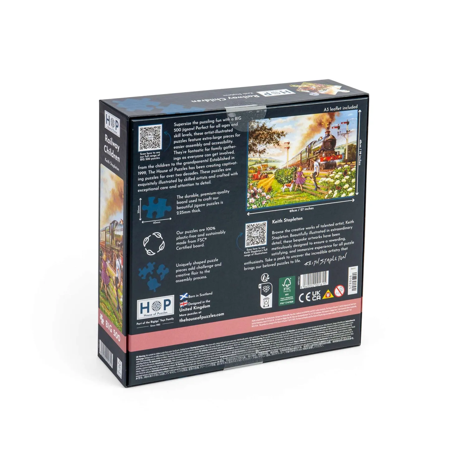 House of Puzzle Railway Children BIG 500 puslespil 500 brikker
