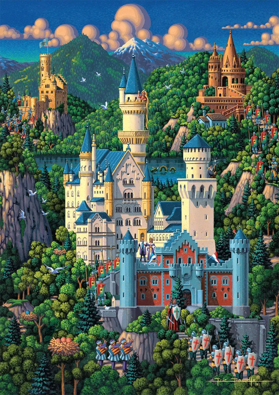 Buffalo Games Eric Dowdle Neuschwanstein Castle puslespil 300 brikker