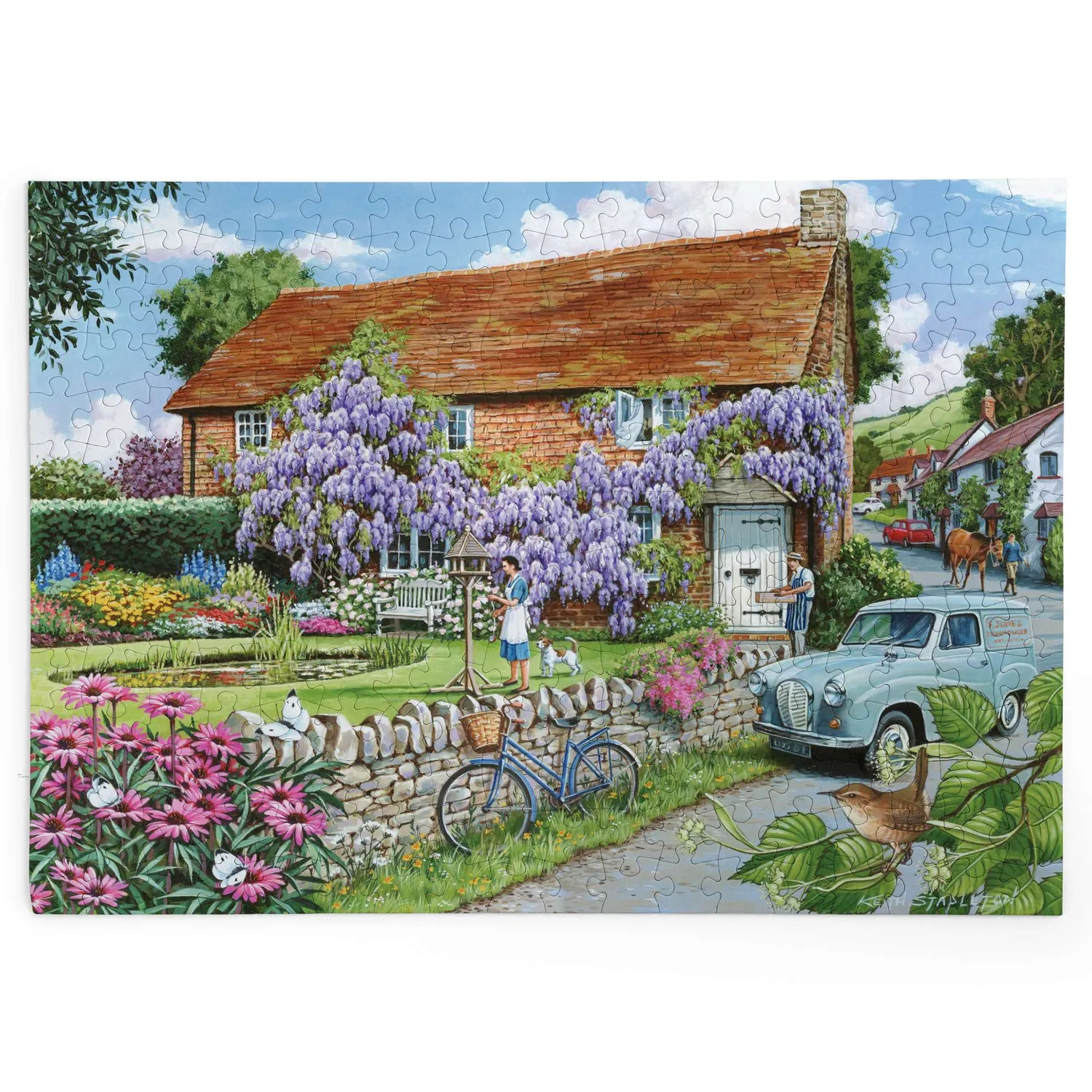 House of Puzzles Wisteria Cottage BIG puslespil 250