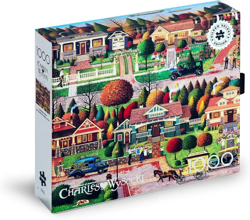 Buffalo Games Silver Select Bungalowville puslespil 1000 americana