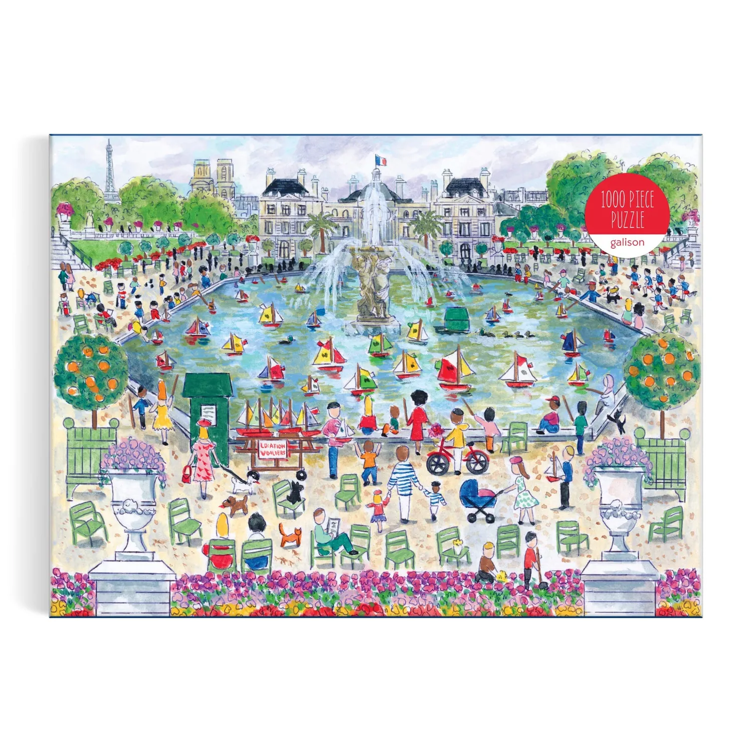 Galison Springtime in Paris puslespil 1000 brikker forår