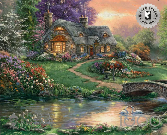 Buffalo Games Silver Select Sweetheart Retreat puslespil 1000 brikker blomster