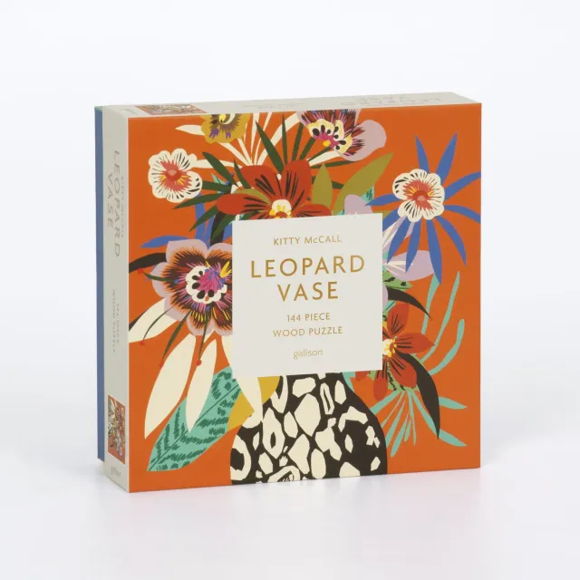 Galison Kitty McCall Leopard Vase træpuslespil 144 brikker