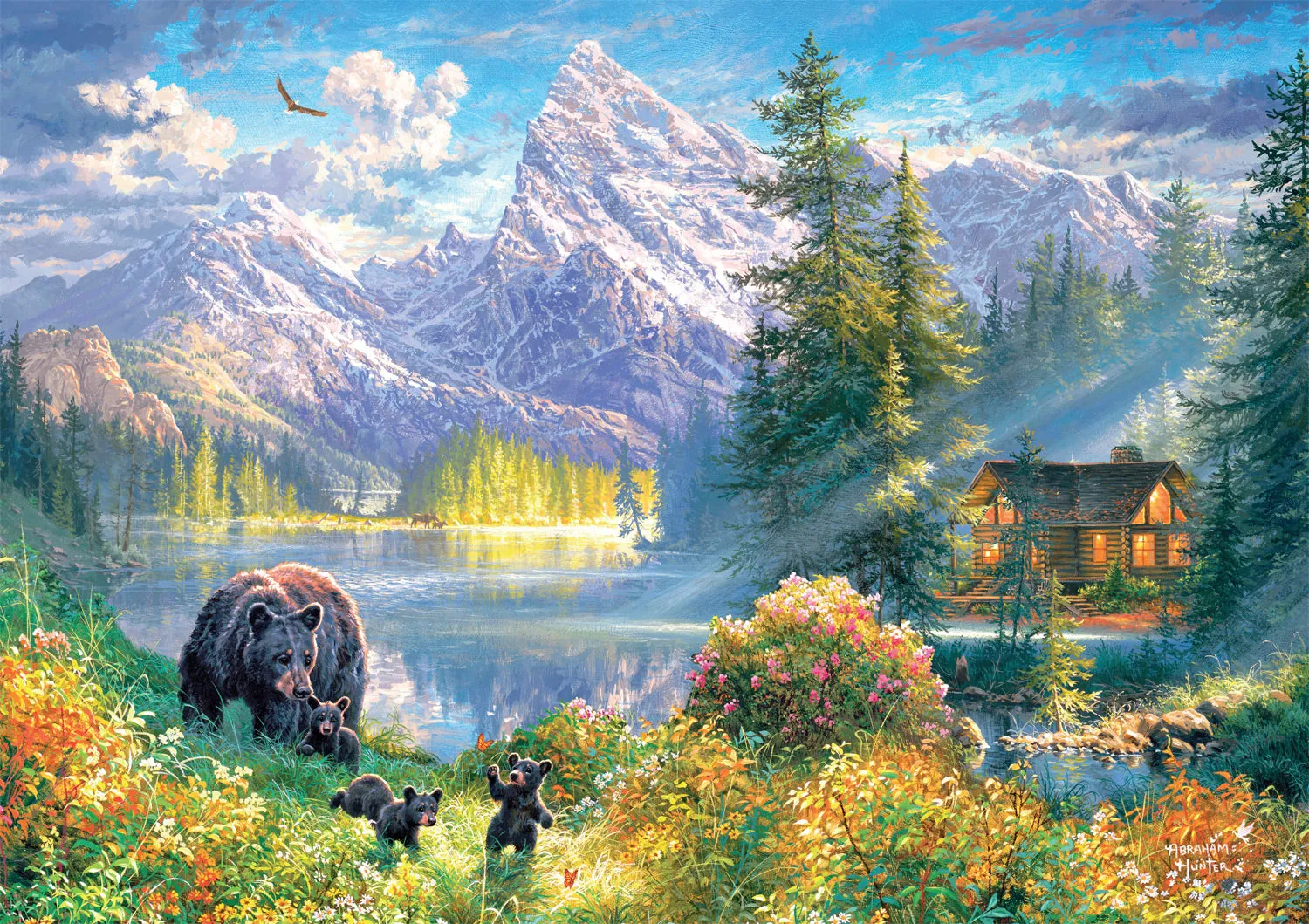 Buffalo Games Abraham Hunter Mountain Morning puslespil 500 brikker