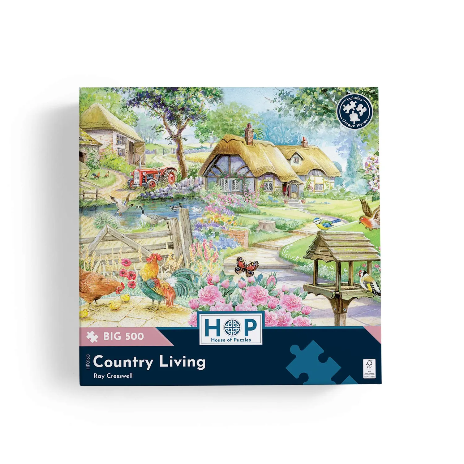 House of Puzzles BIG Country Living puslespil 500 store brikker