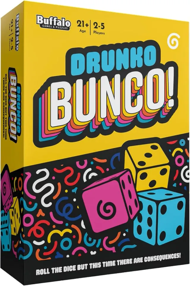 Buffalo Games Drunko Bunco terningspil 2-5 spillere voksenspil