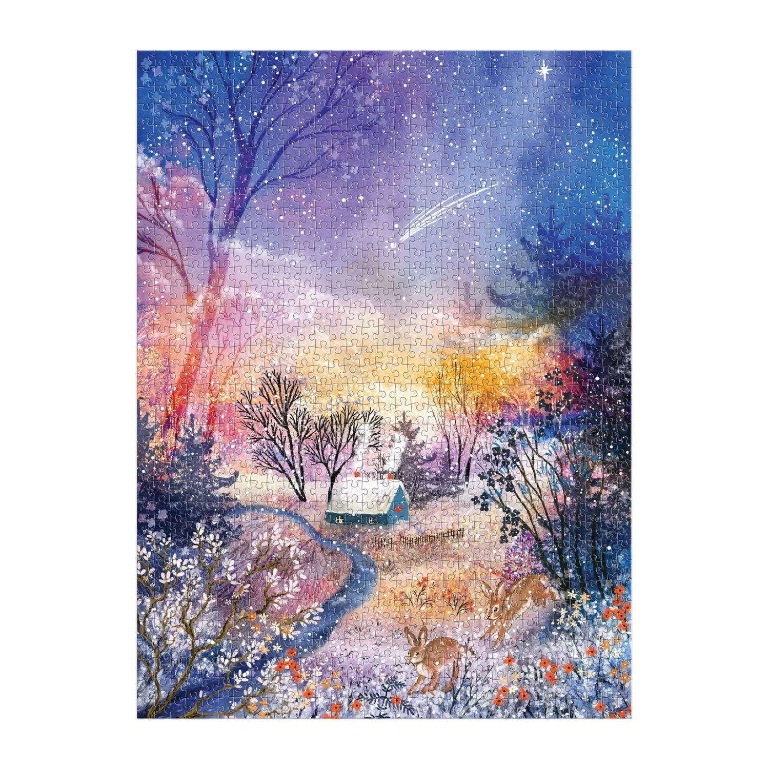 Good Puzzle Co. Enchanted Snowfall puslespil 1000 brikker vinter