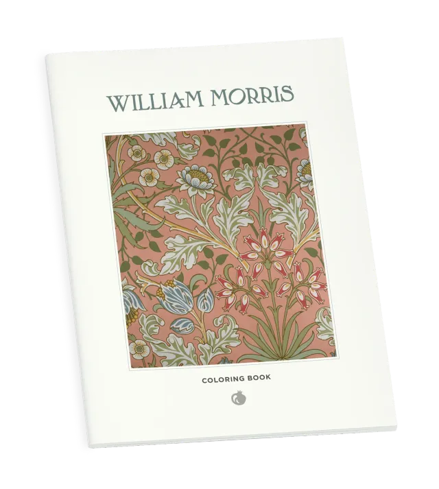 Pomegranate William Morris malebog blomster