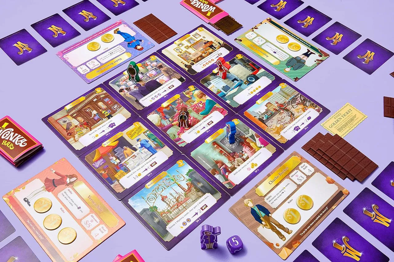 Buffalo Games Golden Ticket brætspil Willy Wonka dansk