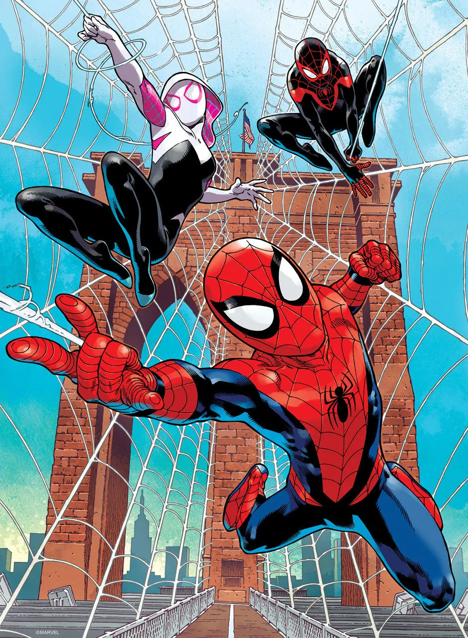Buffalo Games Marvel Spider-Verse puslespil 4-pak 300+500 brikker