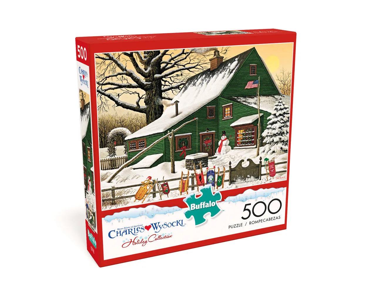 Buffalo Games Wysocki Cocoa Break puslespil 500 brikker vinter