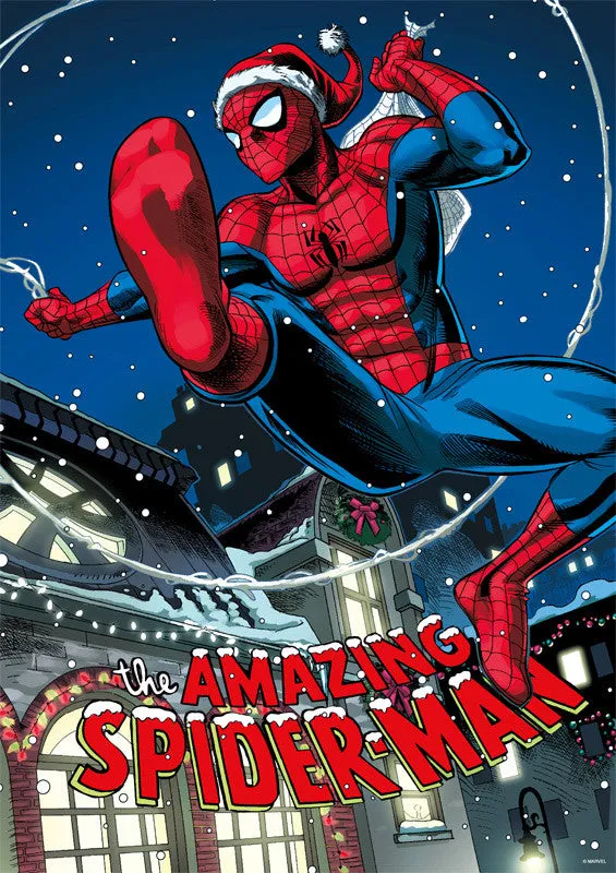 Buffalo Games Marvel Spider-Man Holidays puslespil 500 brikker jul