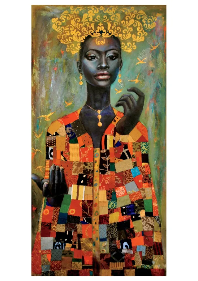 Pomegranate Tamara Madden Her Coat of Many Colors kort