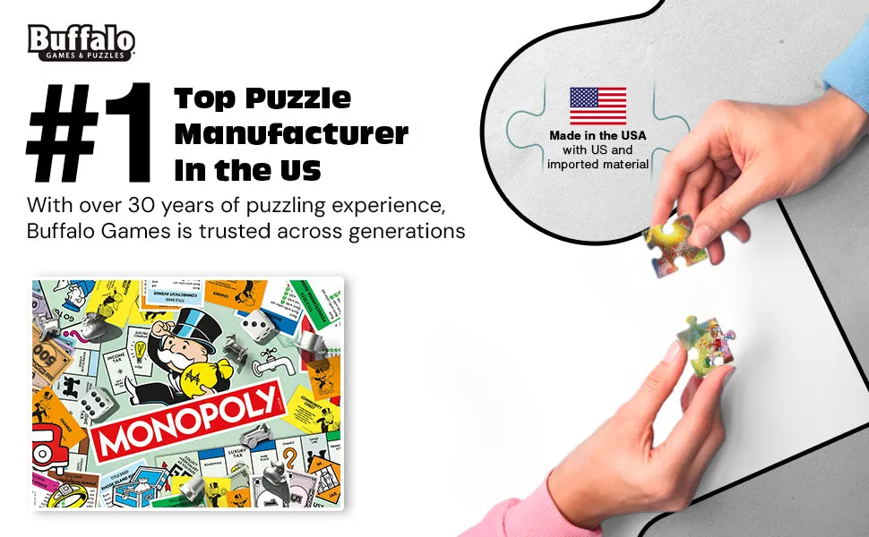 Buffalo Games Monopoly Collage puslespil 1000 brikker spil